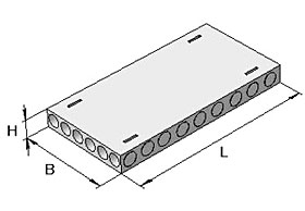 Плита перекрытия ПК железобетонная шириной 990 мм